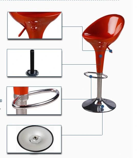 Lifting Cosmetic Backrest, Rotating High-Legged Front Desk Bar Chair