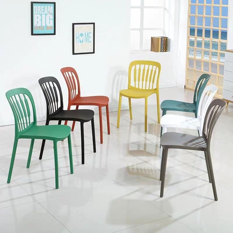 Wholesale Modern Design PP Restaurant Living Room Armless Dining Plastic Chair Hot Sale Outdoor PP Garden Chair