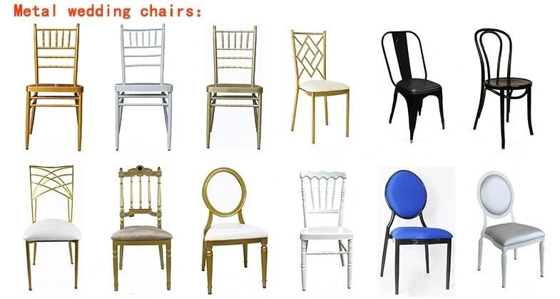 Steel Folding Chair  Hand Hook Decoration Banquet Fabric Dining Chair