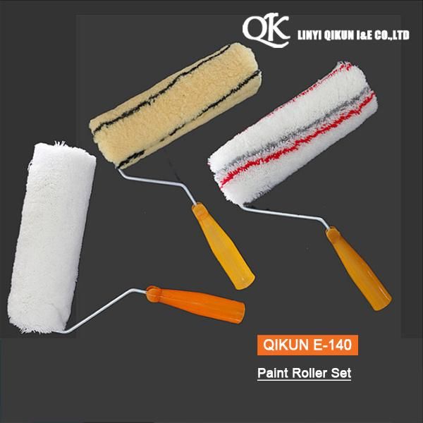 E-135 Hardware Decorate Paint Hardware Hand Tools Acrylic Polyester Mixed Yellow Double Strips Fabric Paint Roller Brush