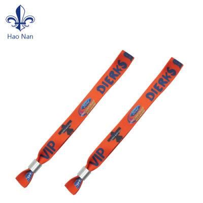 Factory Cheap Custom Polyester Festival Fabric Woven Wristbands