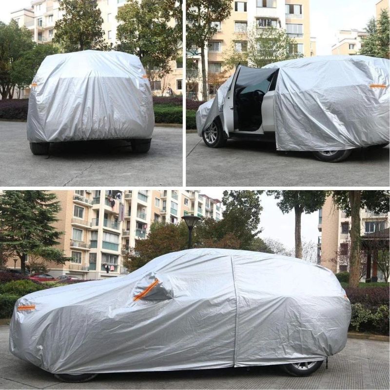 Two Layers Car Cover in PEVA Fabric with Fleece Waterproof All Weather