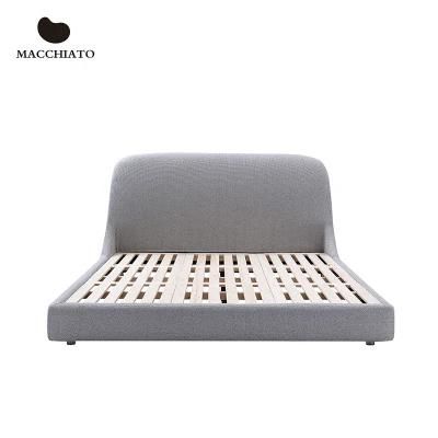 Zhida Hotel Furniture Supplier High End Fabric Bed Furniture Set Modern Villa Apartment Bedroom King Queen Size Bed