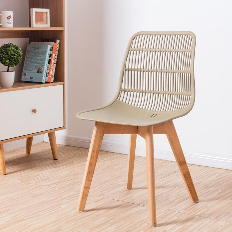 Nordic Cross Leg Plastic Restaurant Chair Chaise Salle a Manger Modern Cafe Tulip Side Chair Plastic Dining Chair