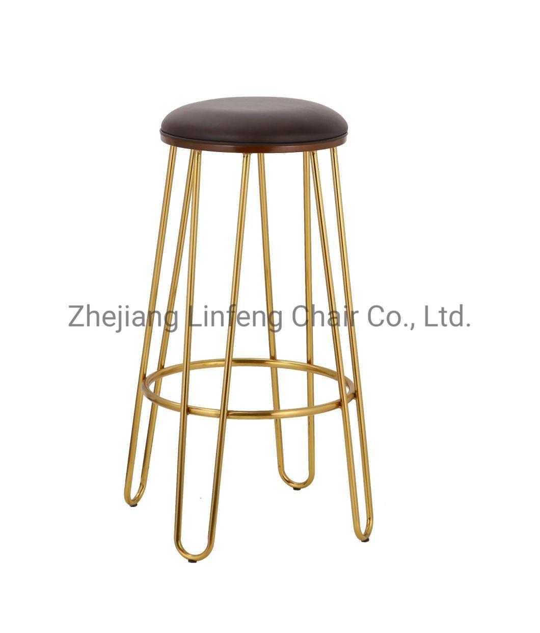 Modern Bar Stool Seat PU /Fabric High Chair Bar Chair Stool