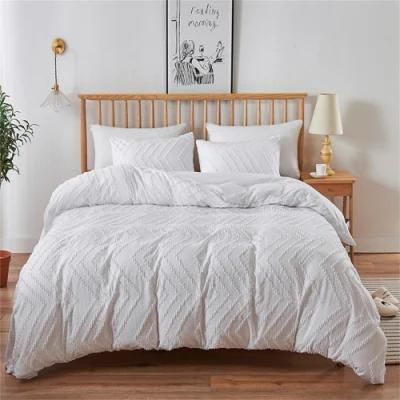 Modern Design Comforter Set 4 PCS King Bed Cotton Fabric Bedding