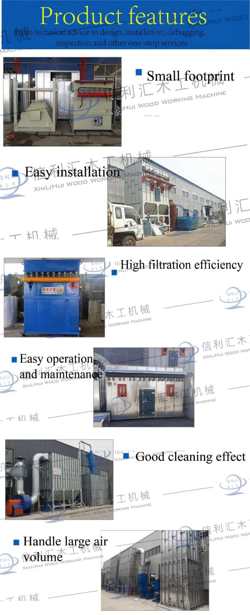 Industrial Dust Removal Equipment/ Dust Removing Equipment Scraper Type Central Dust Removal Equipment Quality Guaranteed Furniture Factory Dust Collector