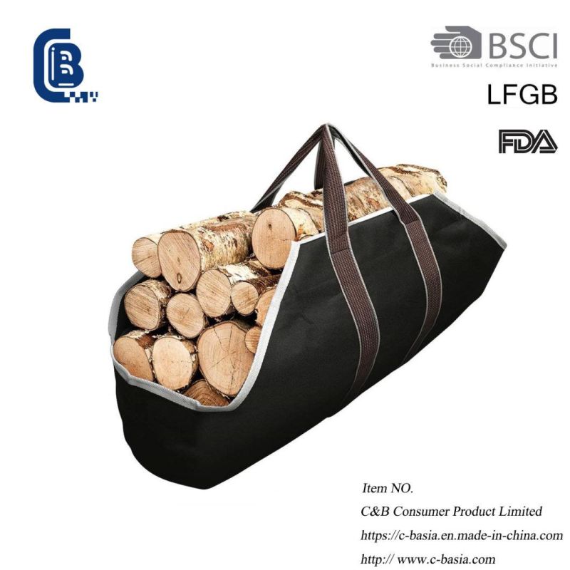 Waterproof Durable Firewood Tote Bag Wood Rack, Fire Pit Tools, Outdoor Camping Large Capacity Fireplace Tools, Size Customized