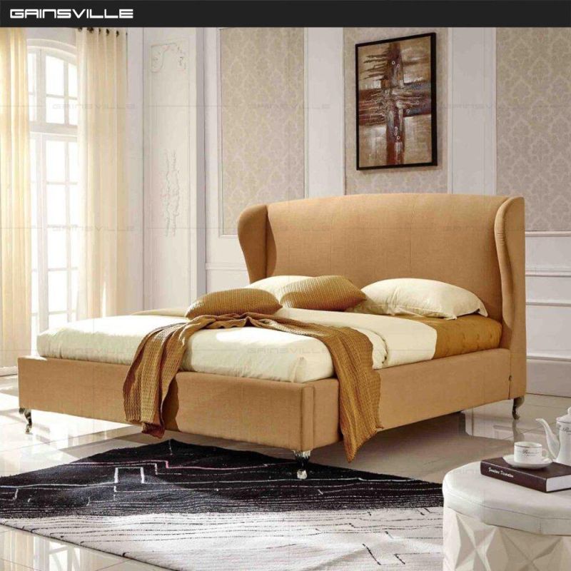 Gainsville Furniture Foshan Factory Furniture Bedroom Furniture Leather Bed Wall Bed Gc1609