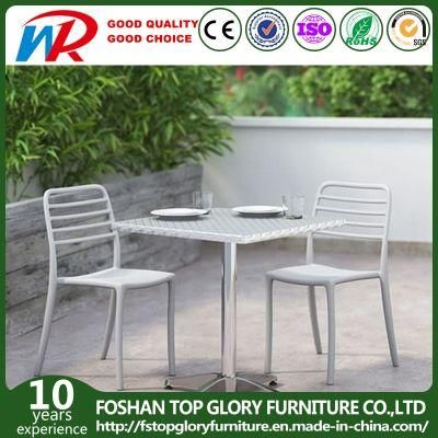 Modern Hotel Restaurant Coffee Shop Metal Dinner Table Set Dining Chair