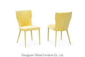 Classic Yellow Fabric Dining Home Chair Furniture