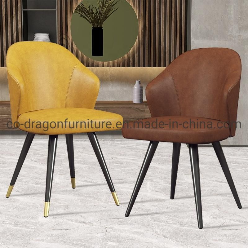 Luxury Fabric Dining Chair with Metal Legs for Dining Furniture