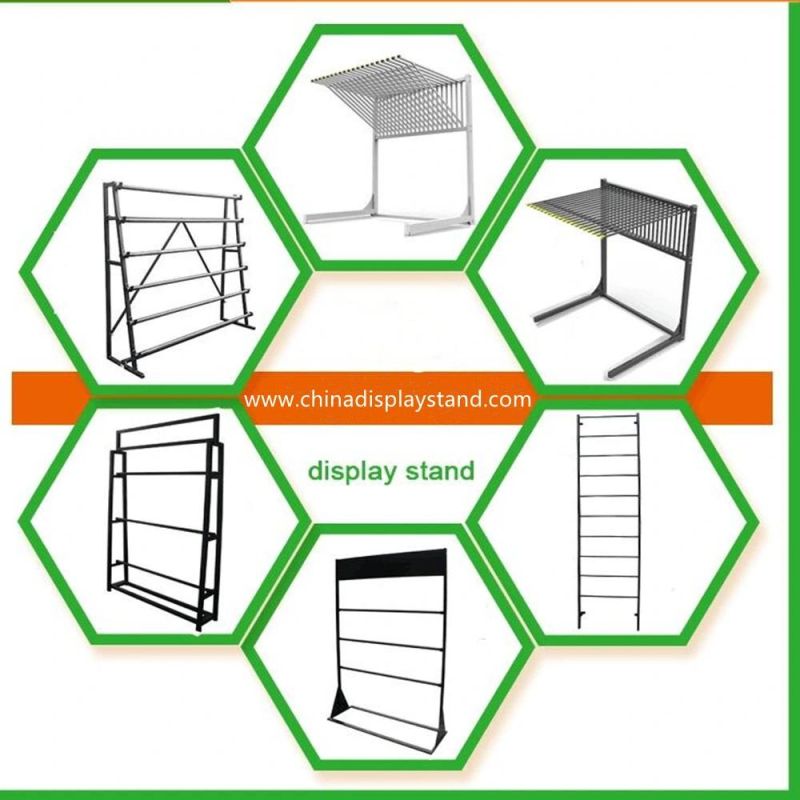 Moveable Customized Metal Fabric Roll Display Storage Rack