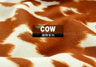 Superior Quality Fashion Cow Velvet Sofa Cover Furniture Fabric