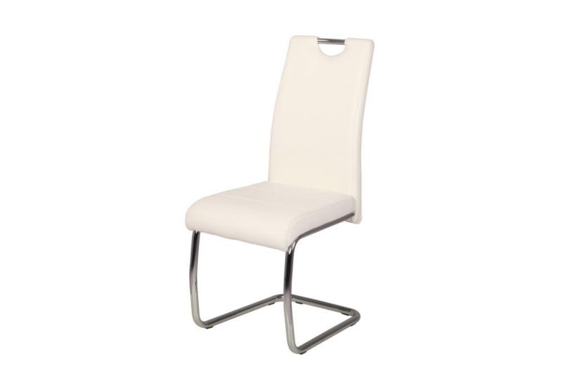 Modern Design Chrome Luxurious PU Dining Chair