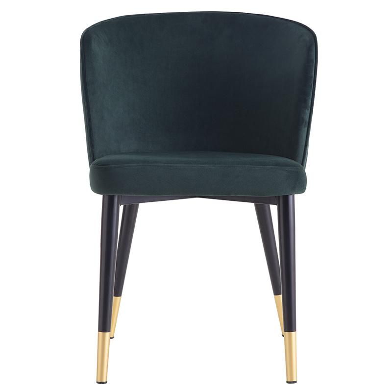 MID Century Modern Furniture Brushed Stainless Steel Upholstery Restaurant Julius Dining Black Velvet Chair Gold