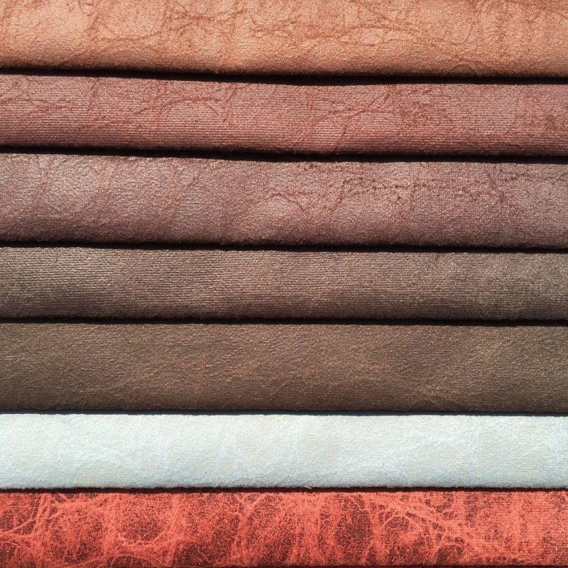 100%Polyester Knitting Velvet with Leather Looking and Easy to Clean (JL001)