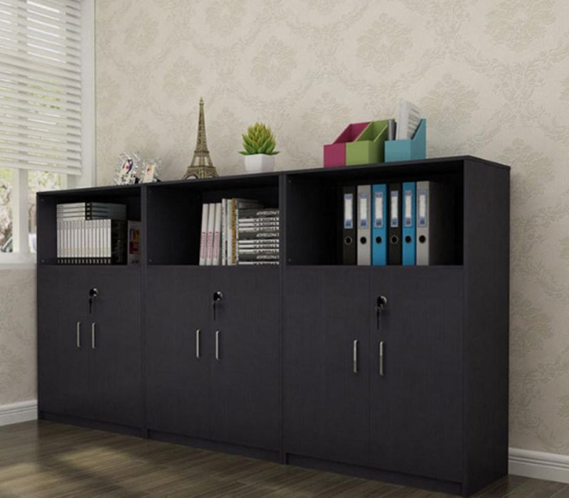 Office Bookcase Book Rack Shelf Wooden File Storage Filing Cabinets