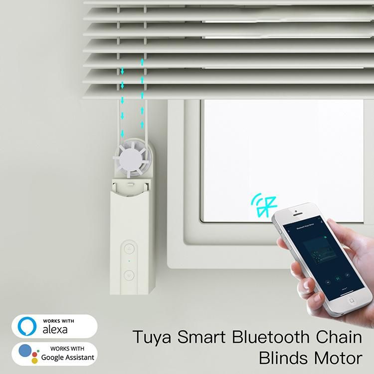 Google and Alexa Zigbee Smart Motorized Ball Chain Roller Blinds Drive Smart Curtain Motor