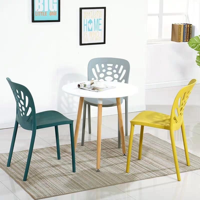 Morden Plastic Reading Chair Comfortable Chair Colorful Plastic Fabric Cafe Chairs