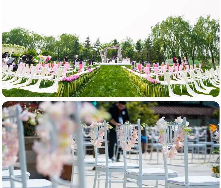 Garden Outdoor Furniture Chiavari Wedding Party Plastic Tiffany Dining Chair