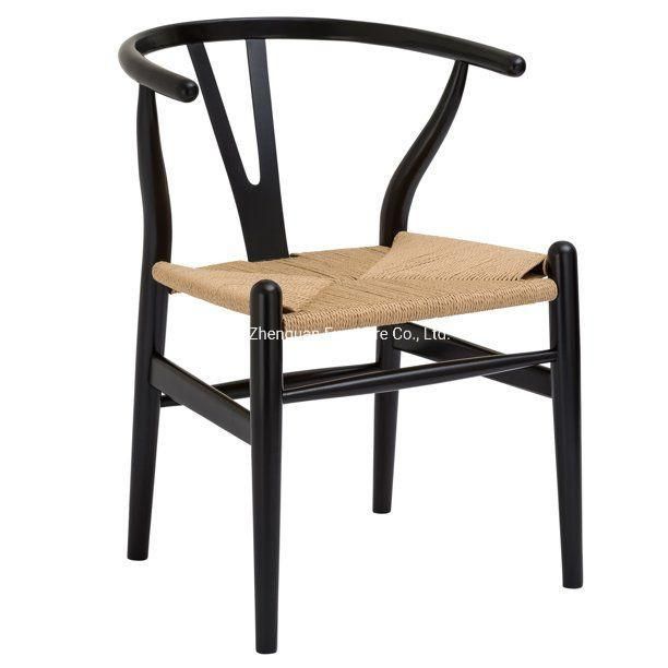 Hot Selling Wishbone Wood Home Rattan Garden Furniture Dining Chair  (ZG16-012)