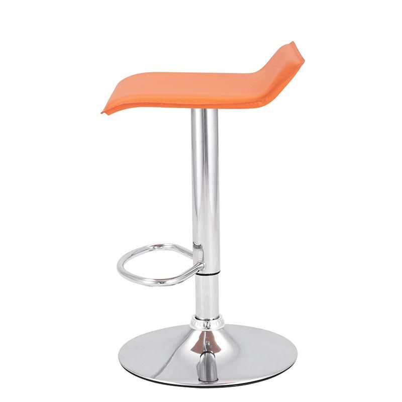 Hot Selling Bar Furniture Chair Modern Swivel Stainless Steel Adjustable Leather Bar Stool