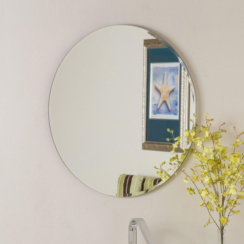 Qingdao Decorative Bathroom Silver Safety Mirror with Vinyl Backed Film (SMI-SM020)