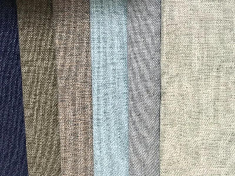 20%Linen+80%Polyester Sofa Fabric/Plain Woven Sofa Fabric