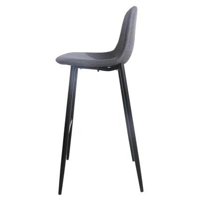 Wholesale Comfortable Home Furniture Dining Room Cheap Metal Fabric Chair Bar Stool