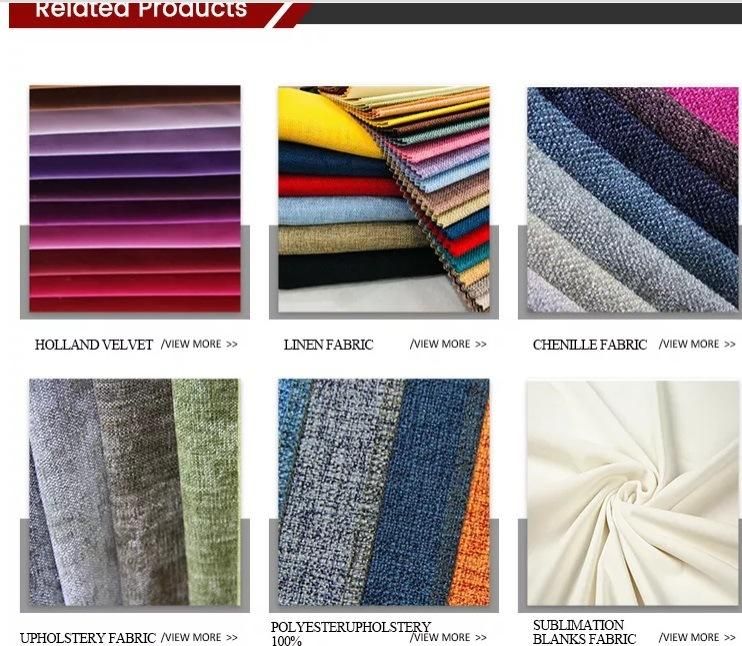 Wholesale 100% Polyester High Quality Colorful Customized Chenille Sofa Fabric Upholstery Sofa Fabric 2022 Newest Fabric Used for Sofa