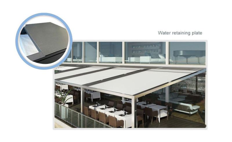 Waterproof Pergola Motorized Sunshade Awnings Retractable Roof Folding Awning with PVC Fabric