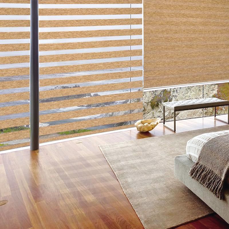 100% Blackout Jacquard Fabric Zebra Blinds for Home