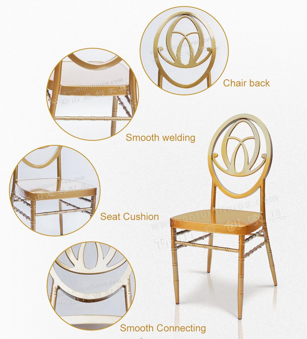 Yc-A76-04 Foshan Cheap Used Rental Bulk Gold Chiavari Chairs Weddings for Sale