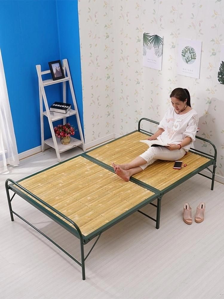 Comfortable Metal Leg Beedroom High Density Filled Bedroom Folding Bed