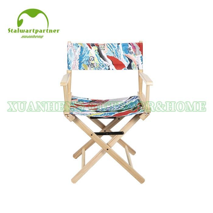 Bar Durable Wooden Folding Black Director Chair