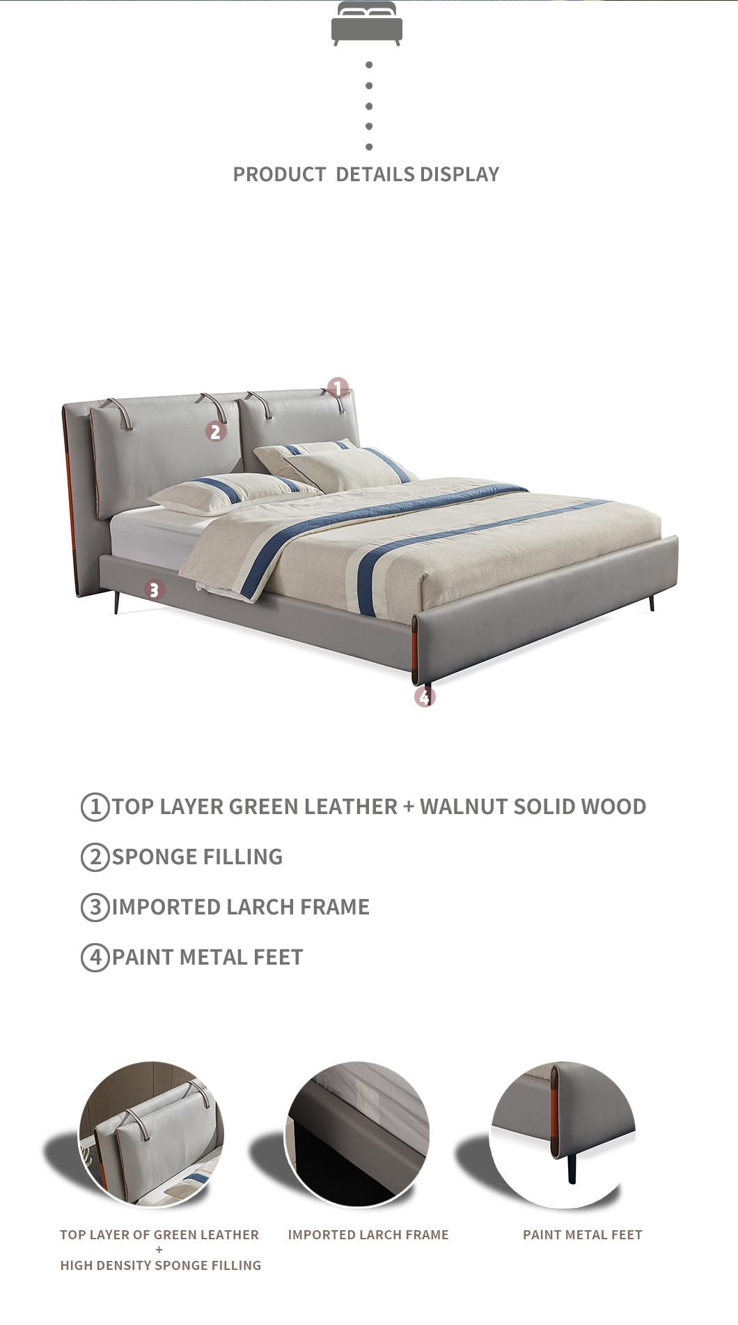 2021 New Technology Fabric Bedroom Furniture King Bed