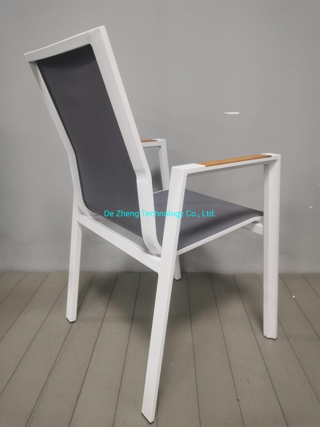 Rattan Bistro Chair French Rust-Proof Aluminum Modern Furniture Wholesale Cafe Poolside Bistro Mesh Chair