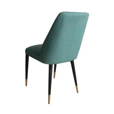 Luxury Modern Fabric Metal Dining Chair