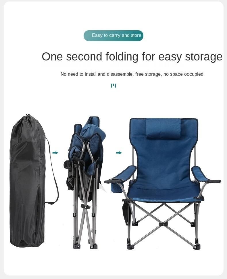 Outdoor Folding Chair Beach Chair Recliner Portable Camping Picnic Chair