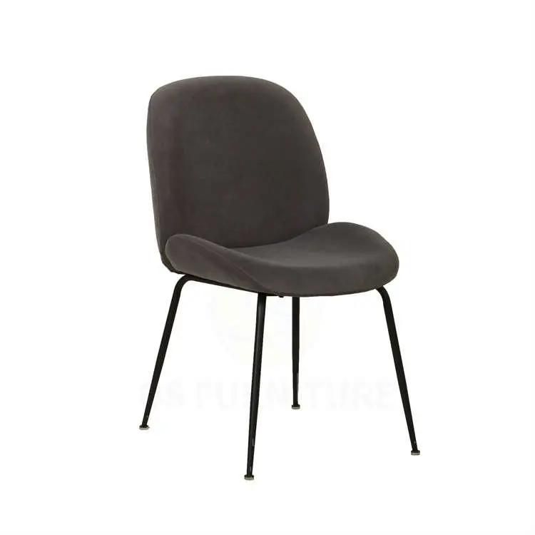 High Quality Home Restaurant Furniture New Design Coffee Hotel Leisure Upholstered Velvet Fabric Dining Room Chair