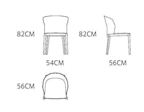 Zhida Modern Solid Wood Frame Hotel Bedroom Reception Furniture Chair Restaurant Furniture Dining Room Restaurant Dining Chair