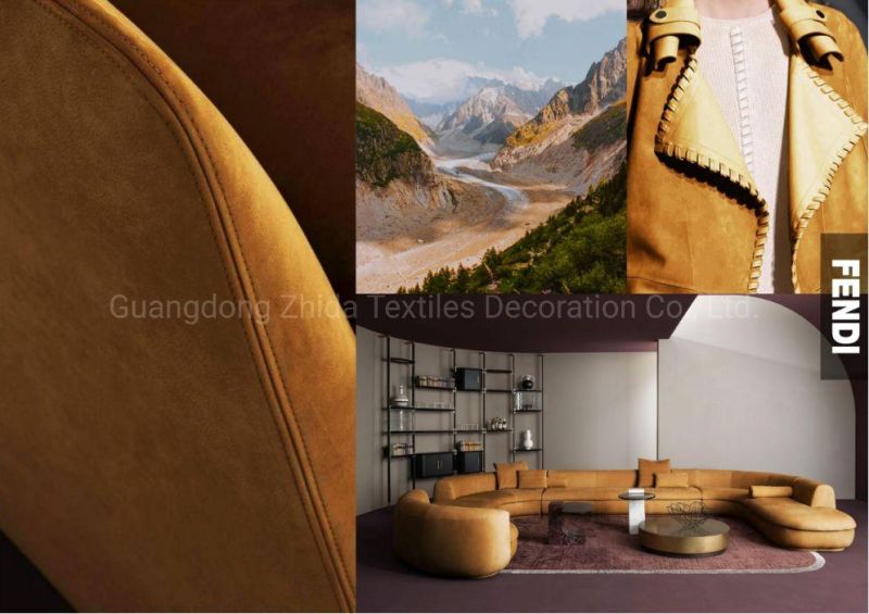 Textile Baxter High Quality Two-Faced Frosted Leather Furniture Fabric