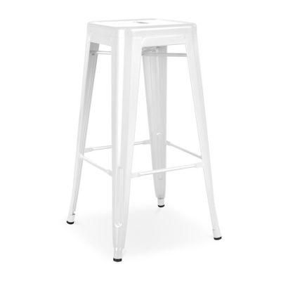 Home Restaurant Kitchen Banquet Wedding Furniture Metal Stackable Bar Stool Dining Chair