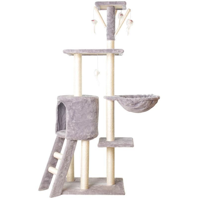 High Quality Cat Furniture Large Solid Wood Scratcher Cat Tree