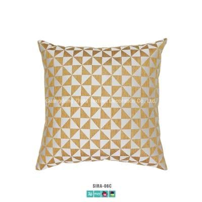 Textile Golden Yarn Shining Jacquard Upholstery Sofa Pillow