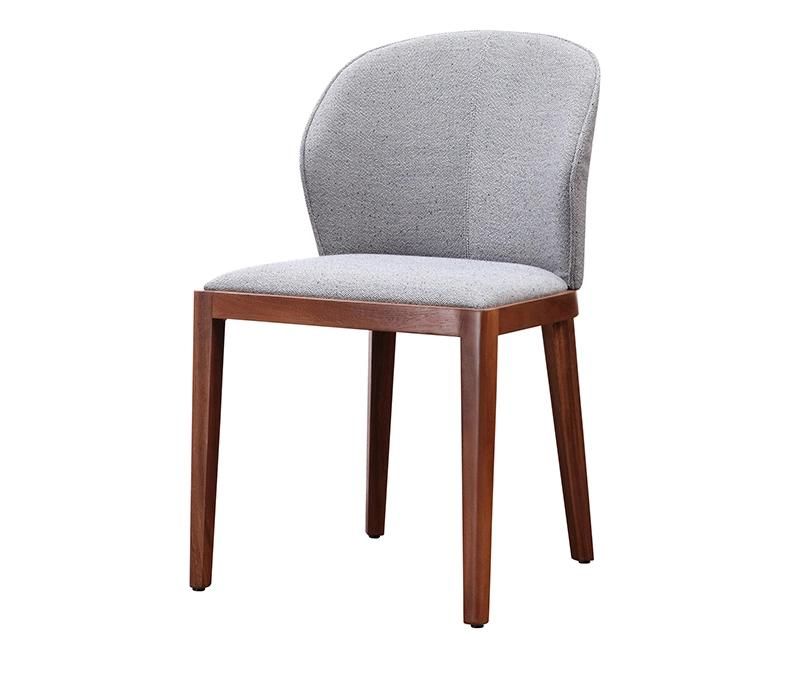 Zhida Modern Solid Wood Frame Hotel Bedroom Reception Furniture Chair Restaurant Furniture Dining Room Restaurant Dining Chair