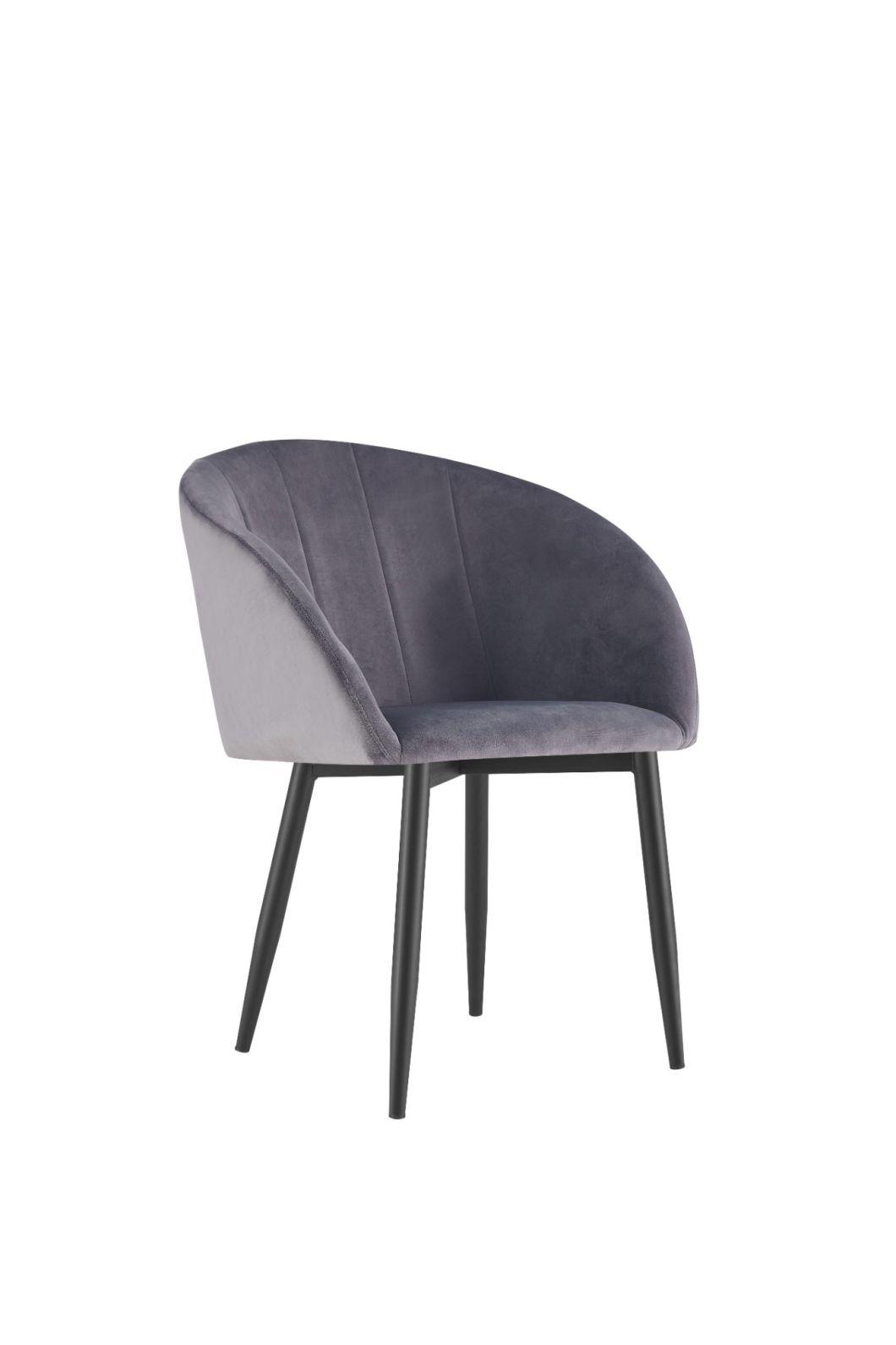 Factory Price New Design Cheap Modern Velvet Comfortable Fabric Dining Chair Furniture Chair