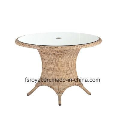 Modern Patio Garden Outdoor Rattan Furniture Resin Wicker Dining Table Chair Set