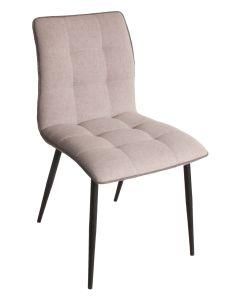 Modern Hotel Restaurant Living Room Metal Fabric Dining Chair